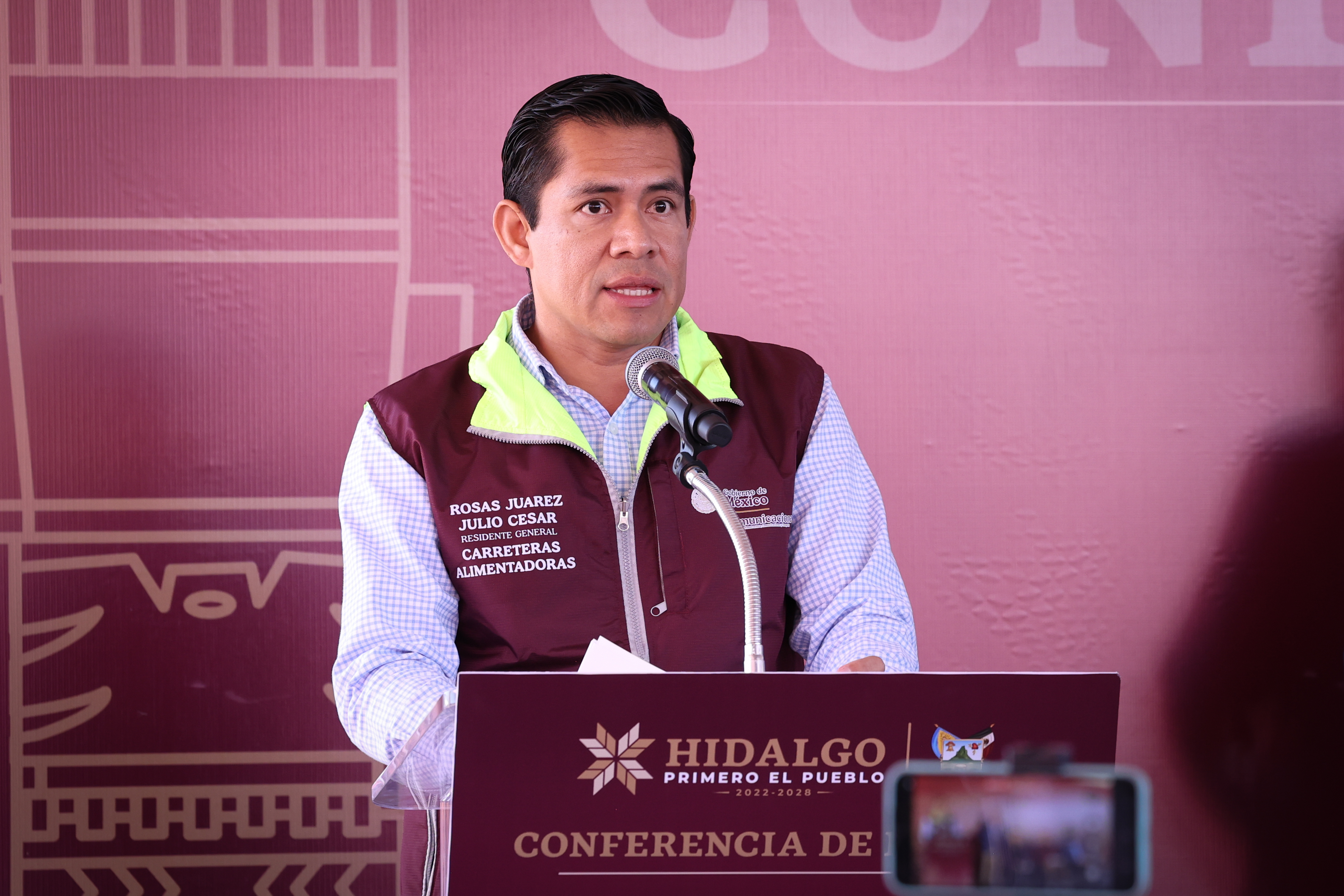 Rehabilita el Centro Hidalgo de la SICT carreteras, caminos y puentes, tras las afectaciones de las lluvias recientes